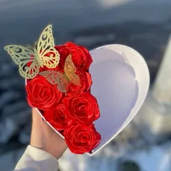 Caja Corazón con Rosas Eternas 1