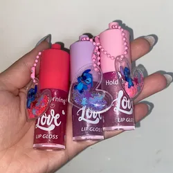 Lip gloss con llavero de Stiche