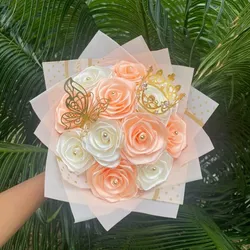 Ramo de 12 Rosas Eternas con Agregos