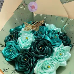 Ramo de 18 Rosas Eternas con Agregos