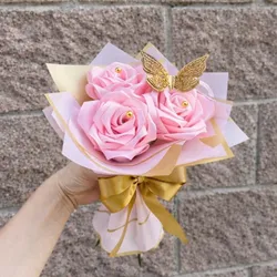 Ramo de 3 Rosas Eternas con Agregos