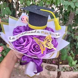 Ramo de 7 Rosas Eternas de Graduación 