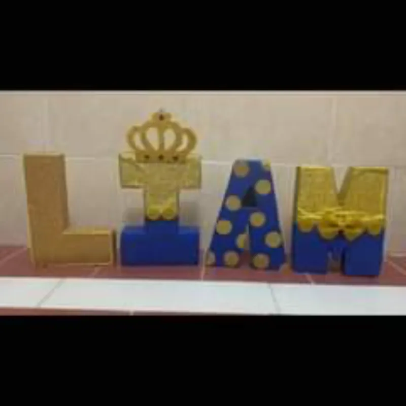 Letras 3D Príncipe 