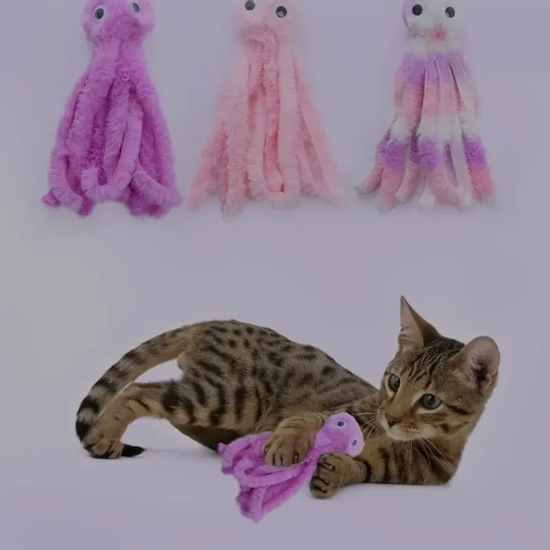 Pulpo peluche para Gatos