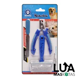 Set de cortaúñas, lima y cardas