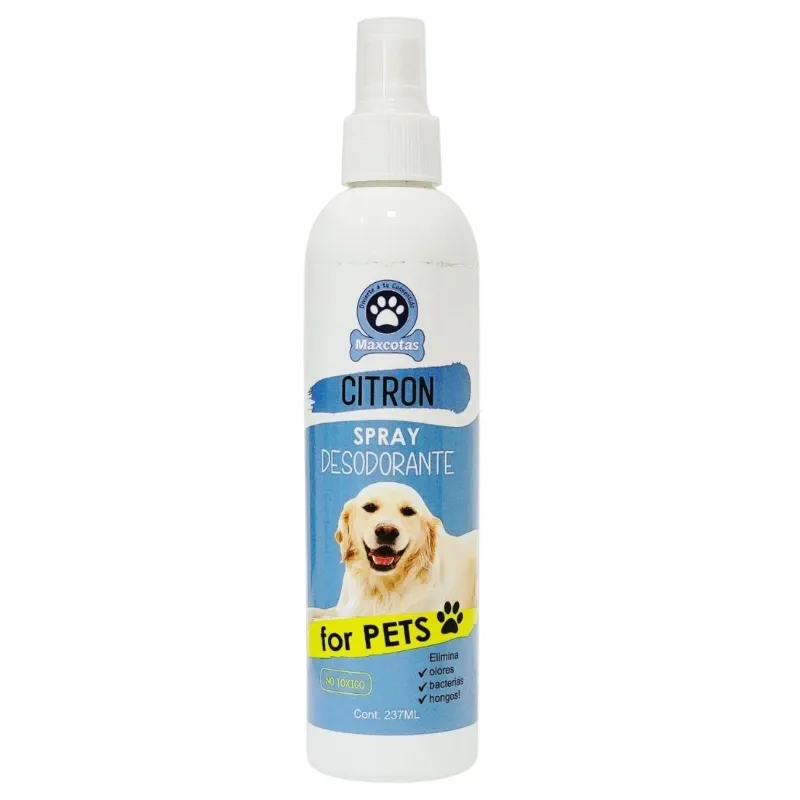 Spray desodorante para mascotas