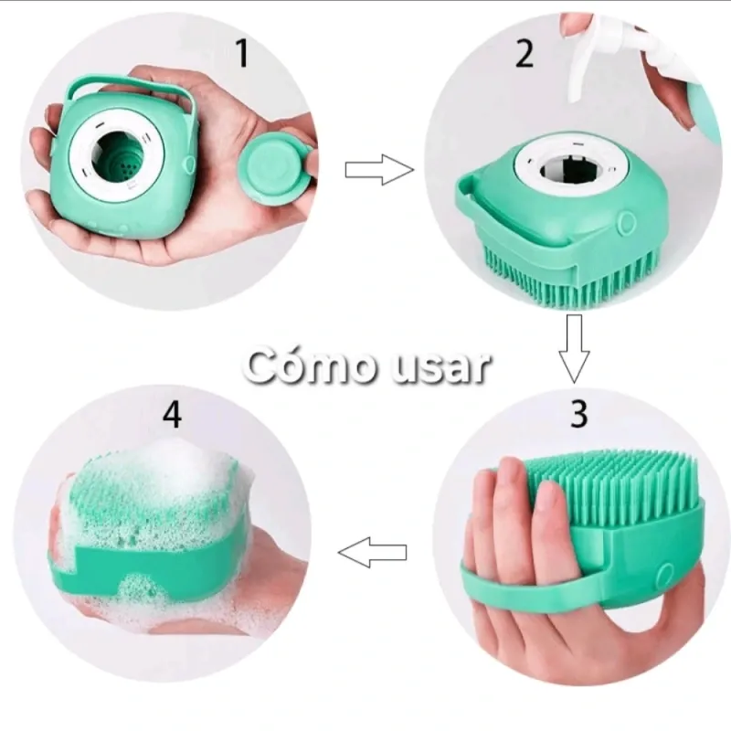 Cepillo dispensador de champú