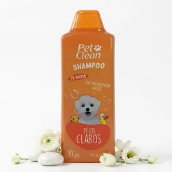 Champú para mascotas de pelaje claro