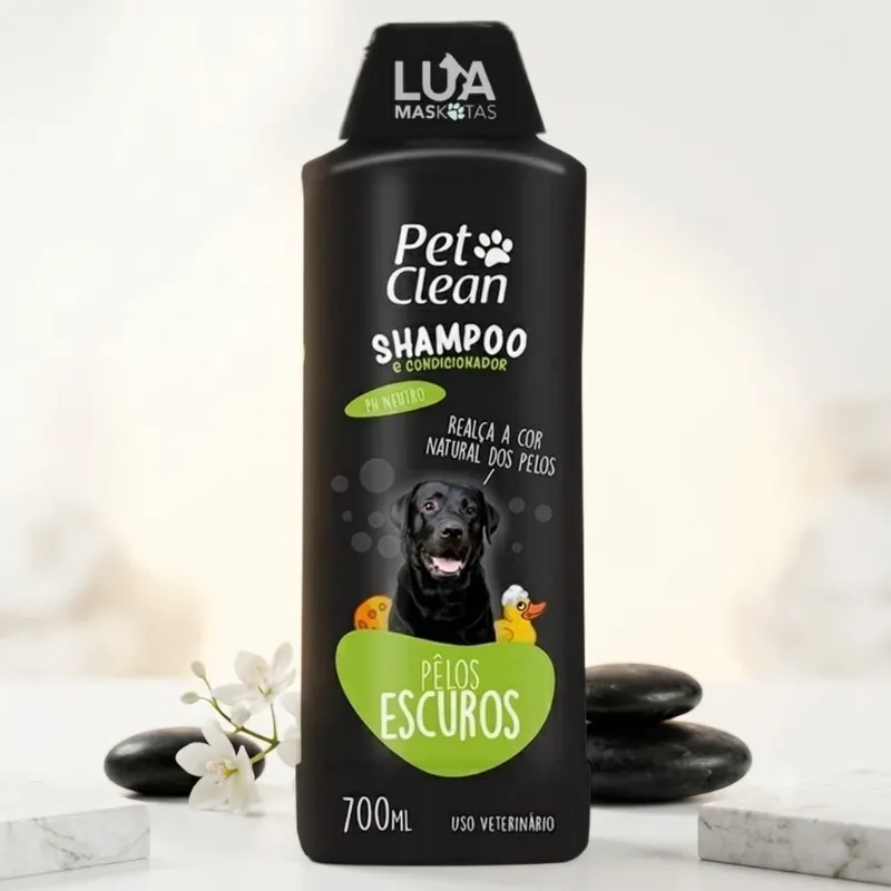 Champú para mascotas de pelaje oscuro