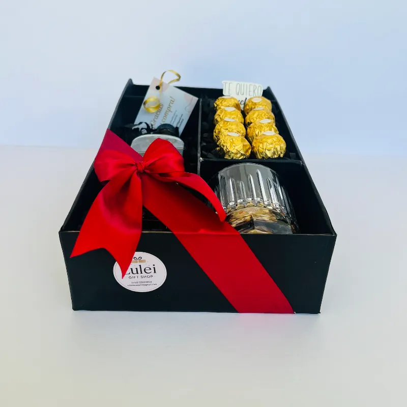 Caja de regalo Rosa’s y black label 