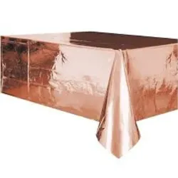 Mantel rosa metalizado