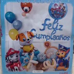 Set de globos temática Paw Patrol 