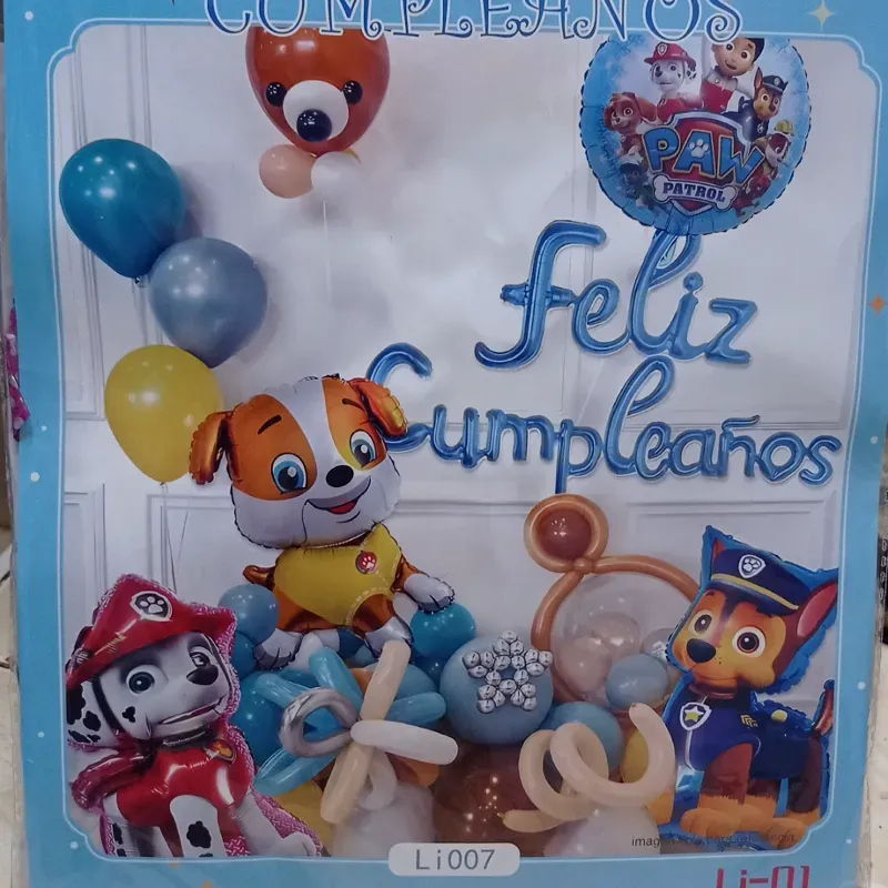 Set de globos temática Paw Patrol 