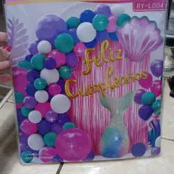 Set de globos temática Sirena