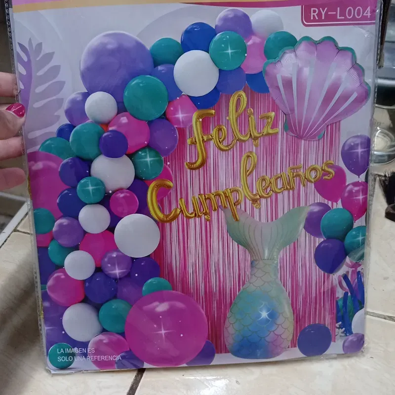 Set de globos temática Sirena