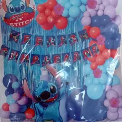 Set de globos temática Stitch