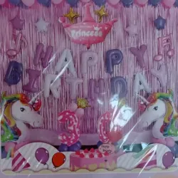 Set de globos temática unicornio 