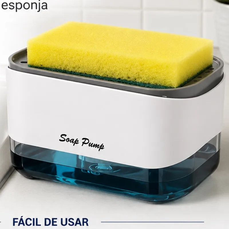 Dispensador de detergente con esponja