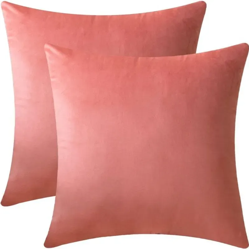 Cojín color salmón 