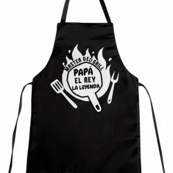 Delantal negro personalizado 