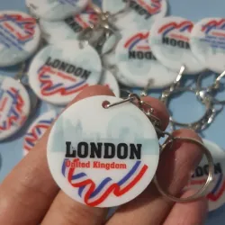 Llavero personalizado redondo 