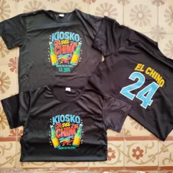 Pulover negro poliéster 