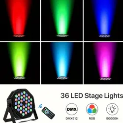 Luz de Escenario 36 LED RGB