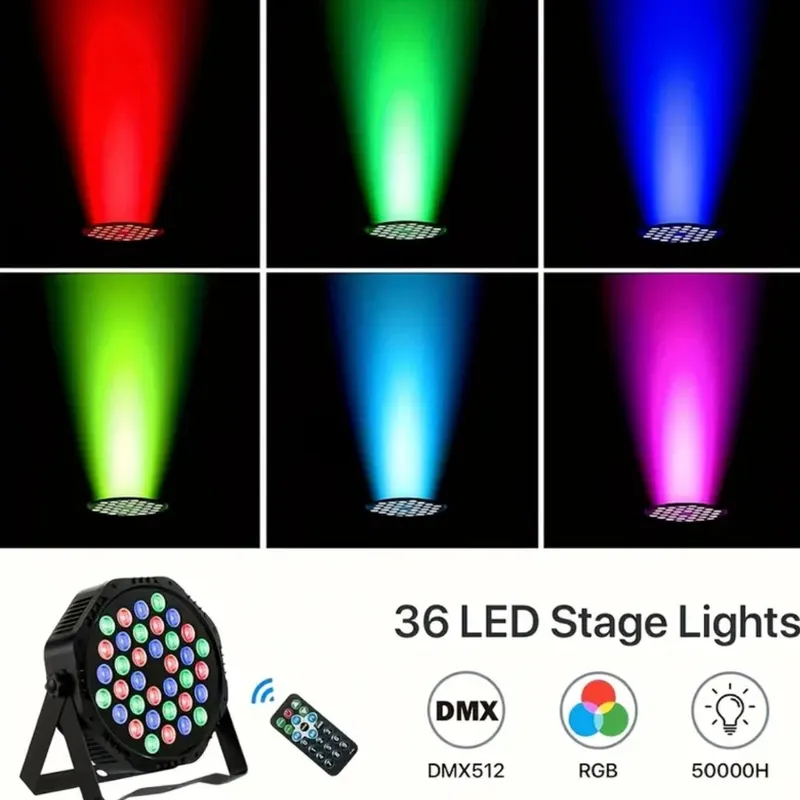 Luz de Escenario 36 LED RGB