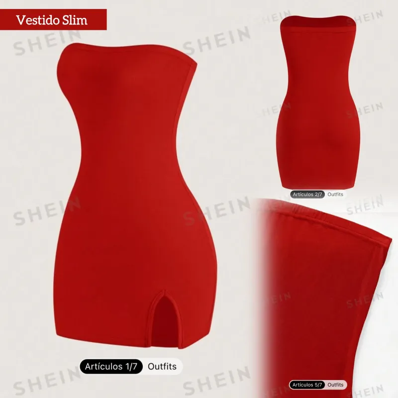 Vestido Slim Rojo