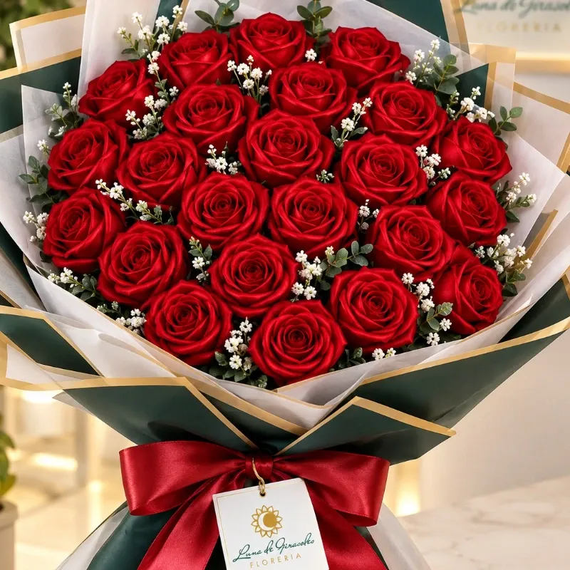 Ramo de 25 Rosas Eternas