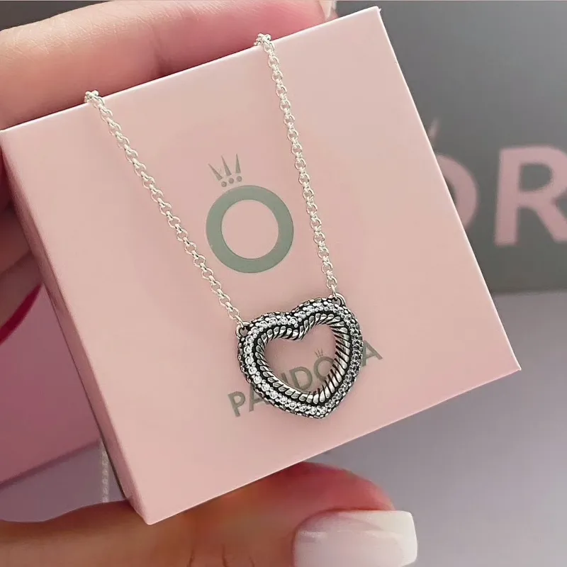 Cadena Pandora Corazón Pavé