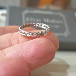 Alianzas artesanal trenzadas 