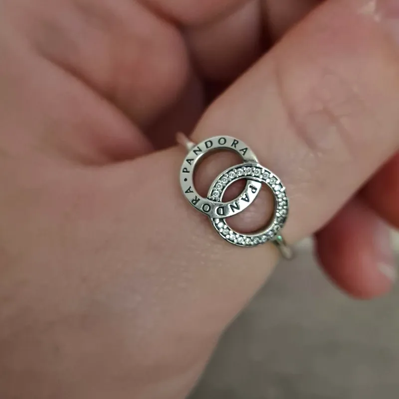 Anillo aros dobles Pandora 