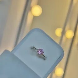 Anillo Circonia Rosa