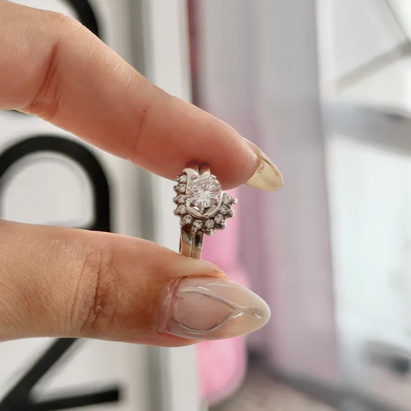 Anillo compromiso artesanal