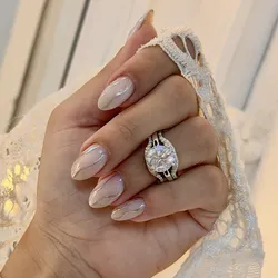 Anillo de compromiso 3 en 1