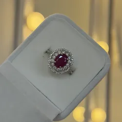 Anillo elegante Circonia marrón
