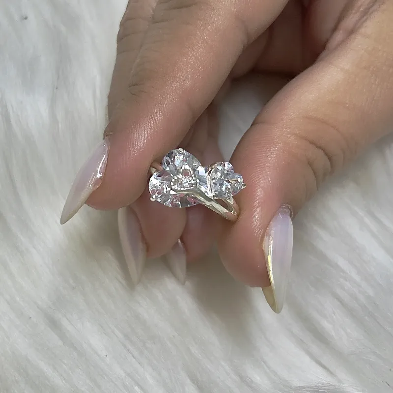 Anillo Original corazones dobles