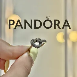 Anillo Pandora corazón anudado