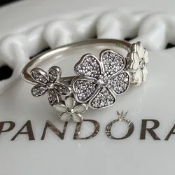 Anillo Pandora flores 