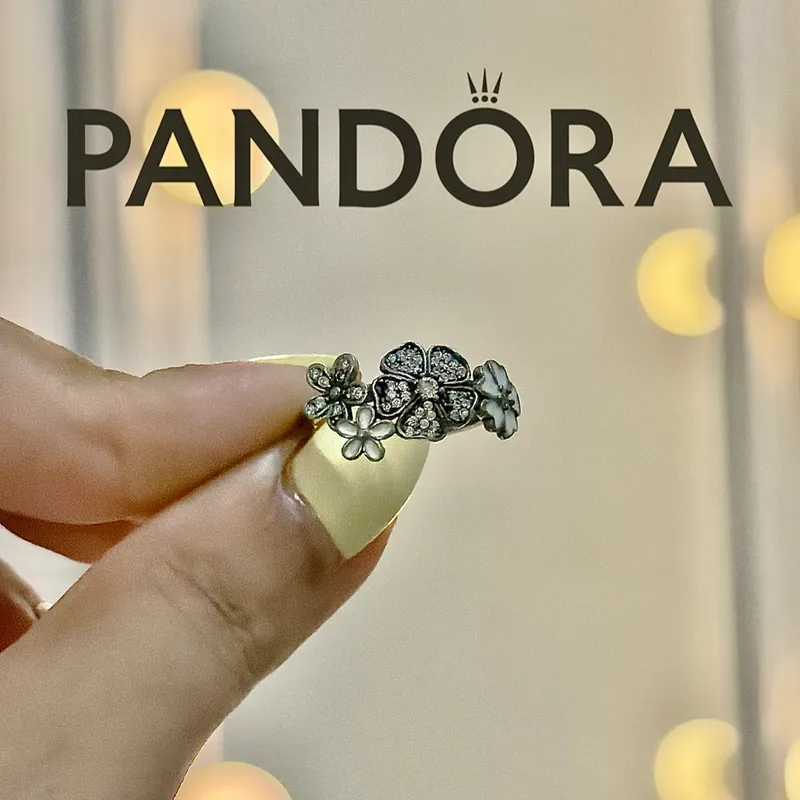 Anillo Pandora flores