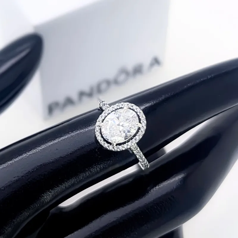 Anillo Pandora Oval Circon 