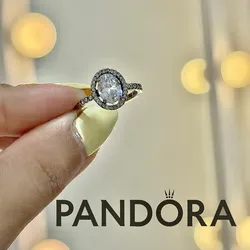 Anillo Pandora Oval Circon 