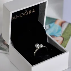 Anillo Pandora perlas de cultivo 