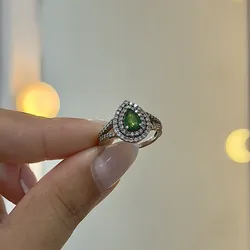Anillo piedra verde
