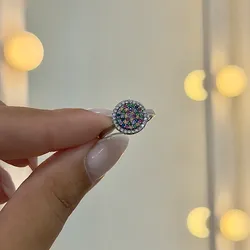 Anillo piedritas de colores