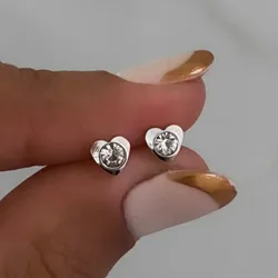 Aretes artesanales 🤍 circonia