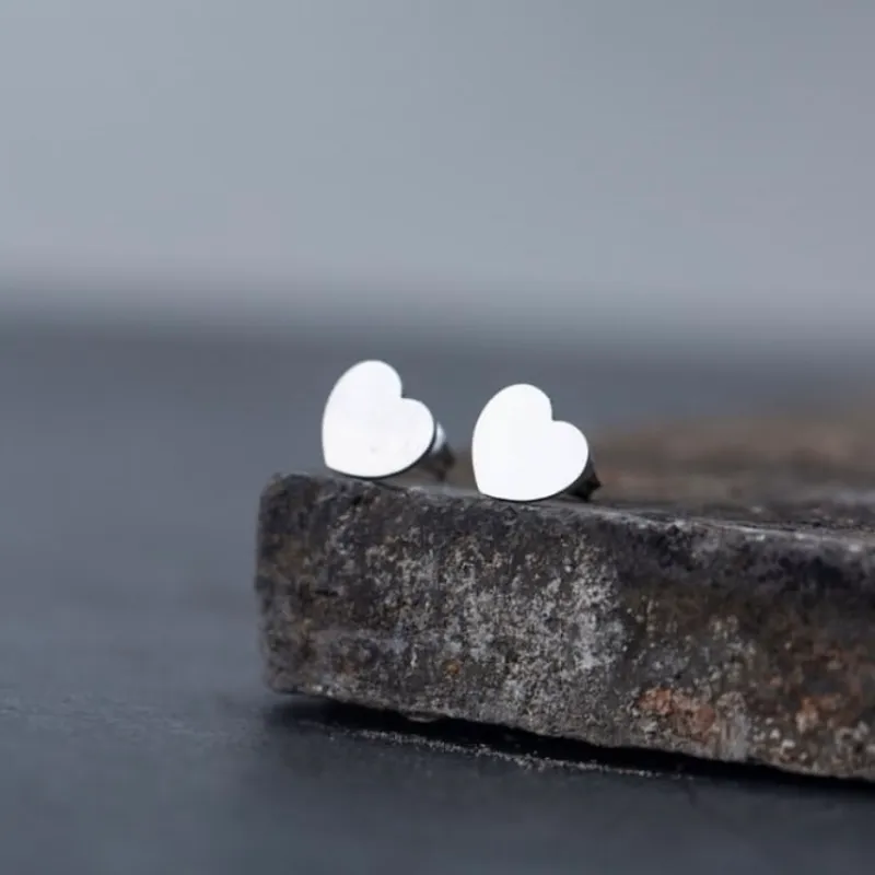 Aretes artesanales corazones 