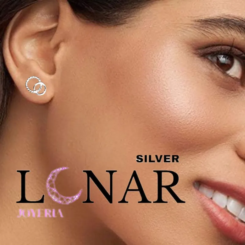Aretes artesanales doble aro 