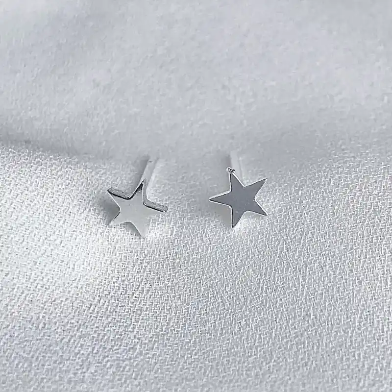 Aretes artesanales estrella 